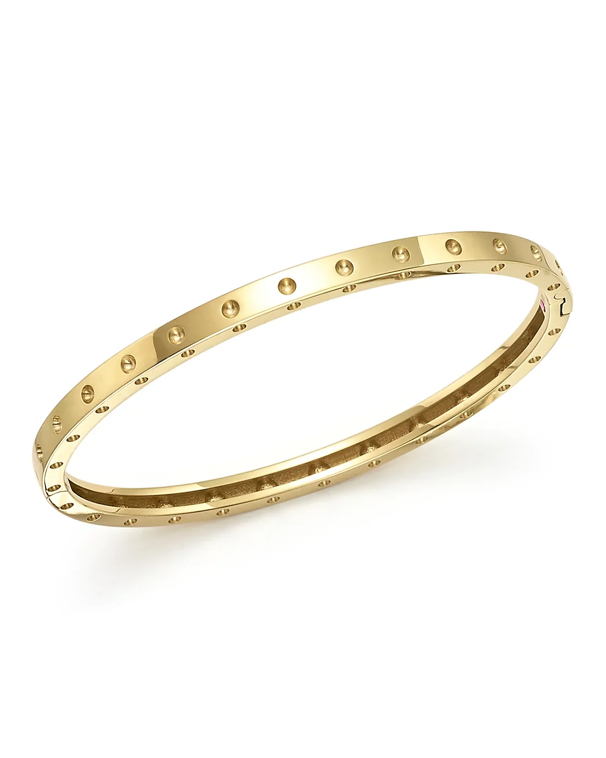 Roberto Coin 18k Yellow Gold Pois Moi Oval Bangle - Image 2