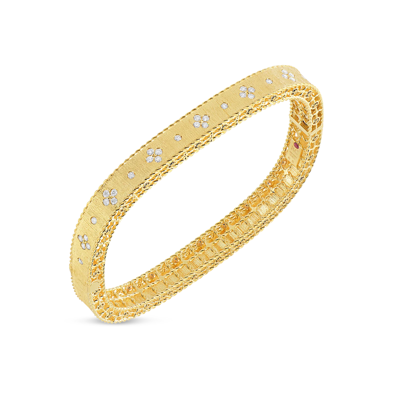 Roberto Coin 18k Yellow Gold Princess Diamond Bracelet - Image 2