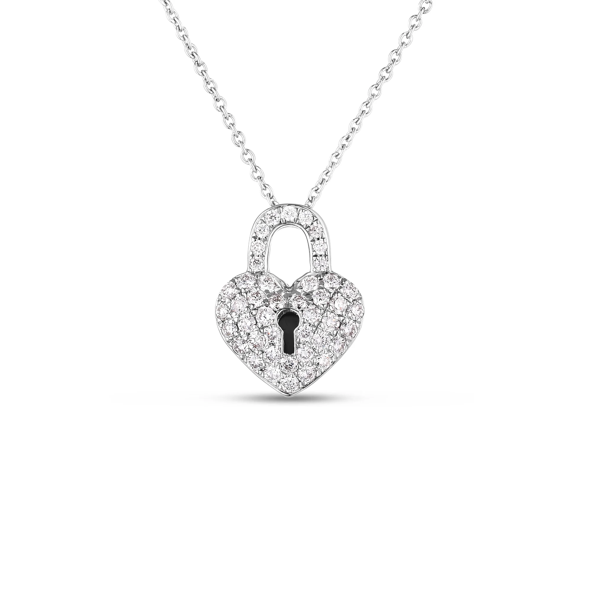 Roberto Coin 18k White Gold Tiny Treasures Diamond Necklace