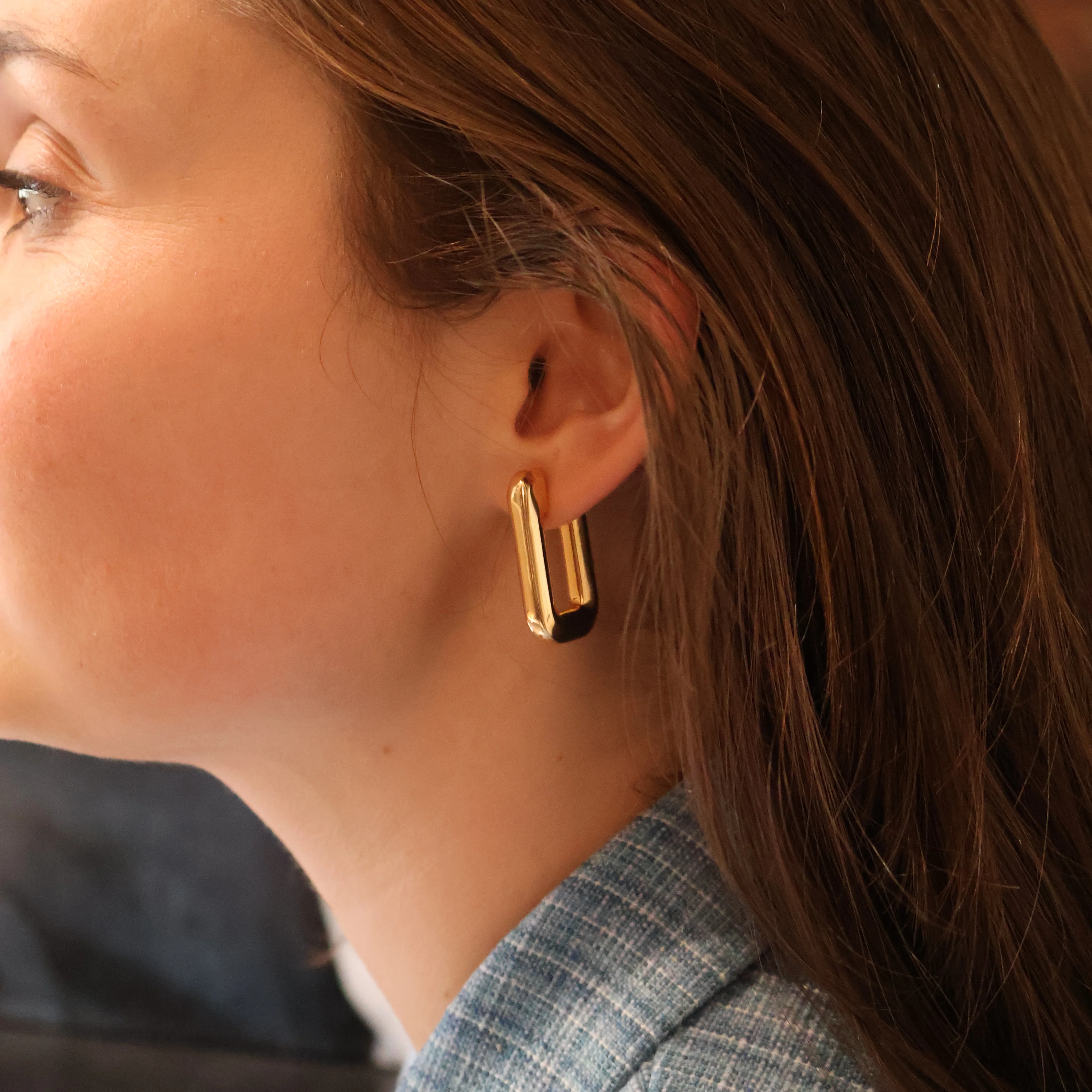 Roberto Coin 18k Yellow Gold The Perfect Hoop Earrings - Image 2