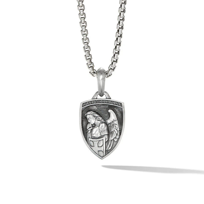 David Yurman St. Michael Amulet In Sterling Silver, 26mm - Image 2