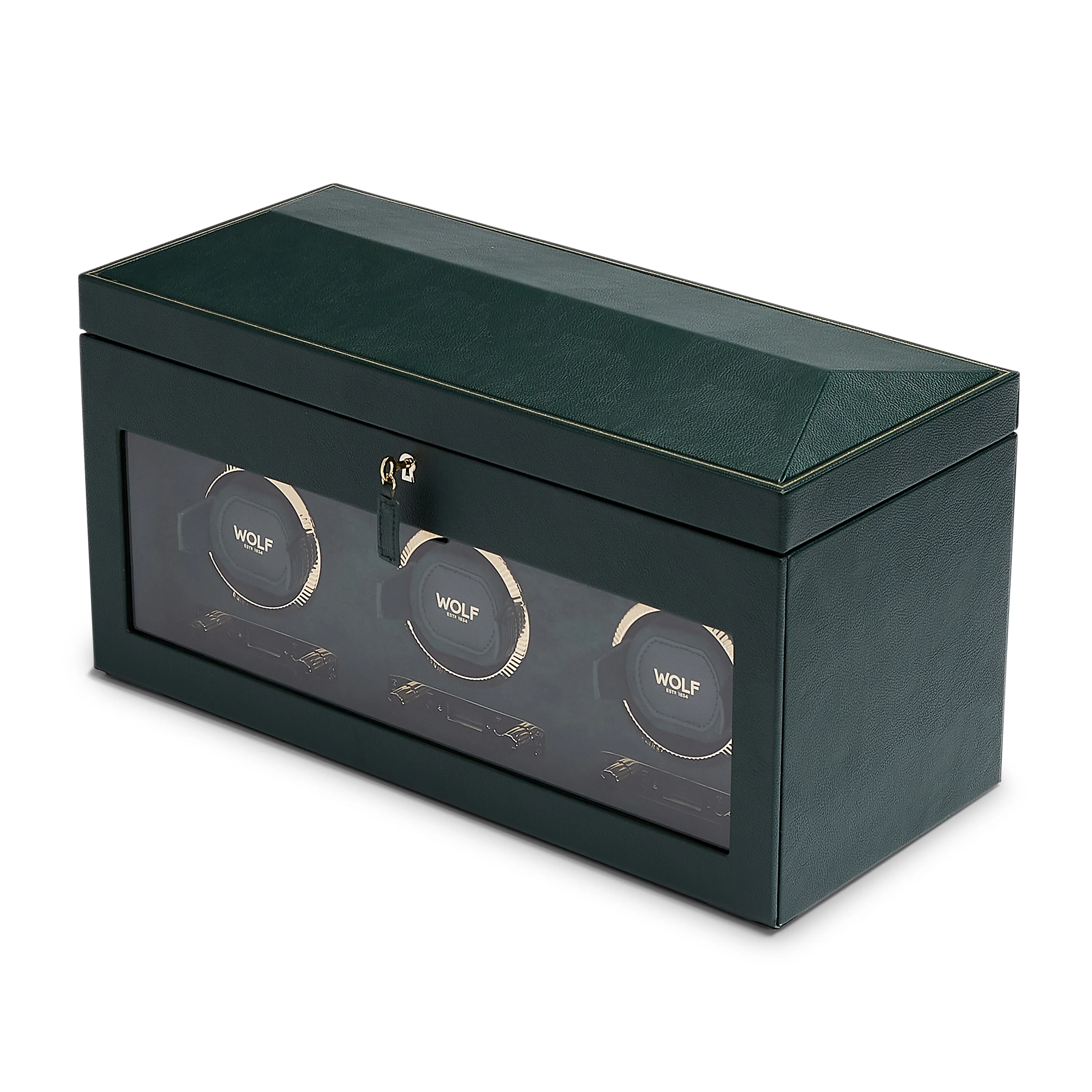 Wolf British Racing Triple Watch Winder With Storage - Image 4