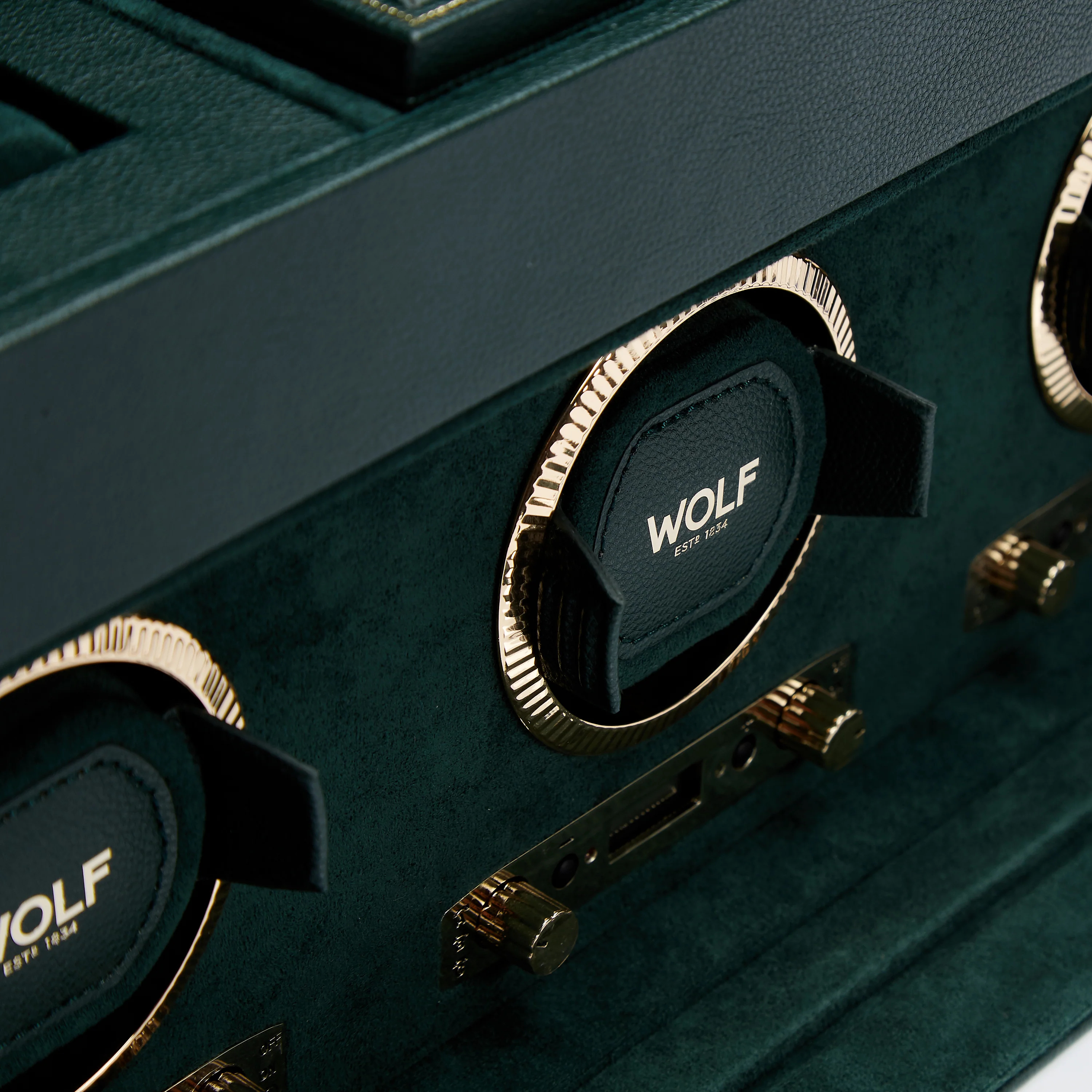 Wolf British Racing Triple Watch Winder With Storage - Image 5